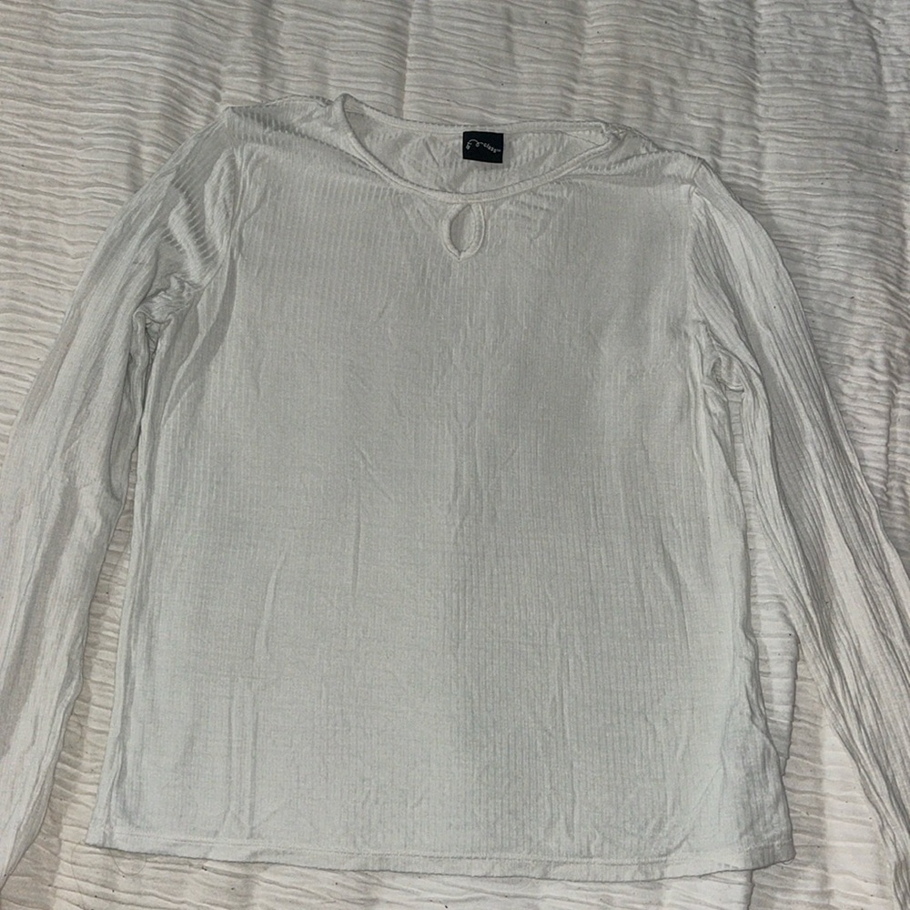 Art Class White Long Sleeve Shirt